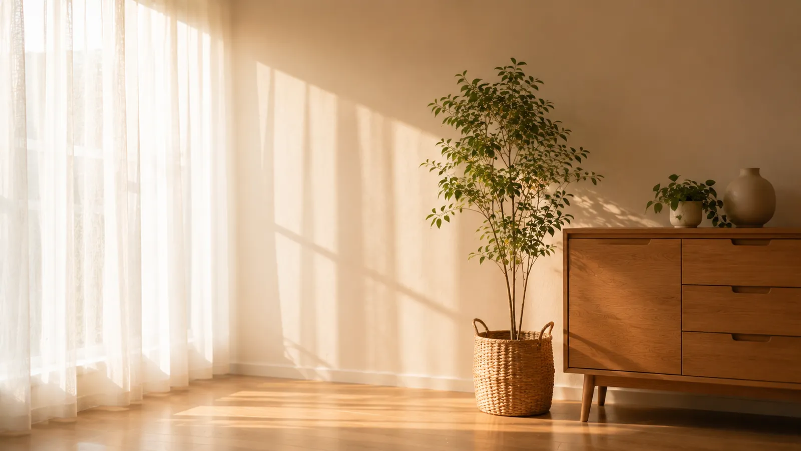 明亮通透的居家角落示意,象徵資訊透明與妥善保管